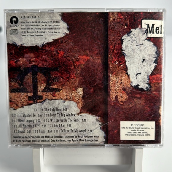 Melissa Etheridge - Yes I Am on CD. 1993 - Picture 3 of 5
